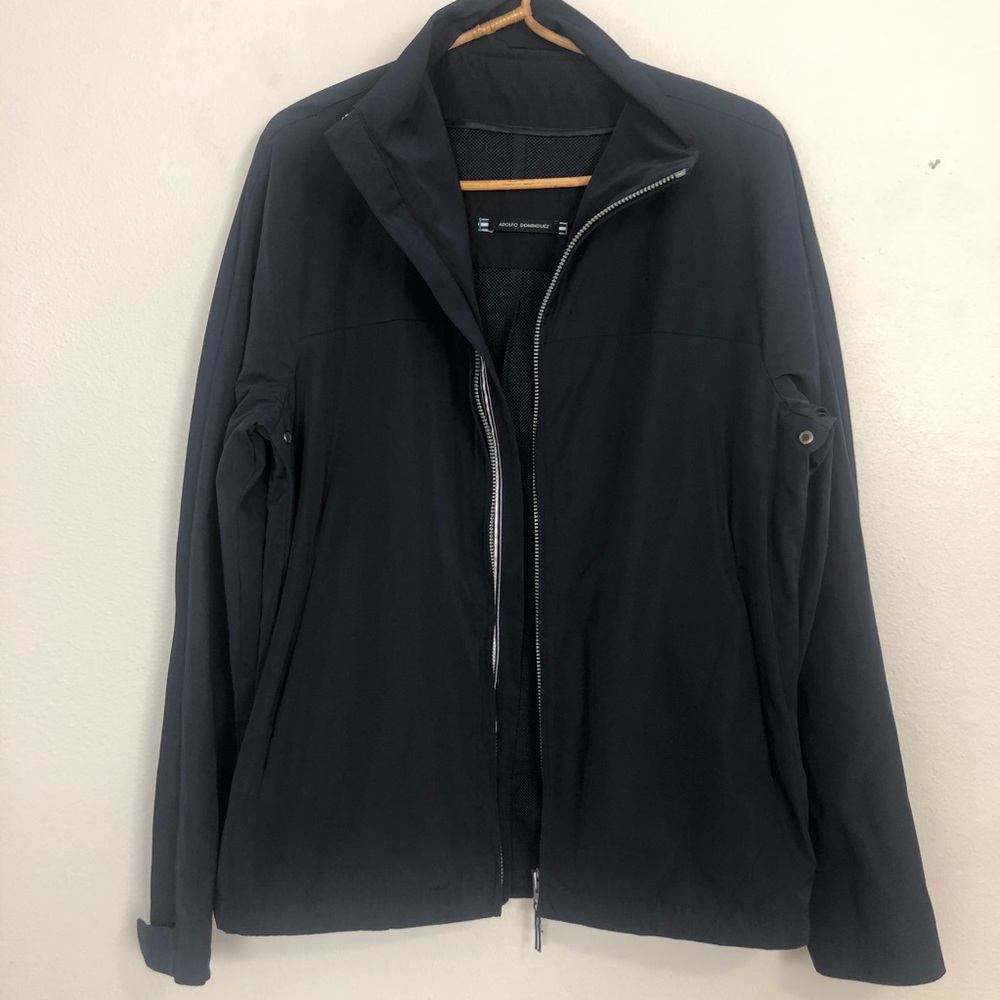 Adolfo Dominguez Zip Front Jacket Navy US 38 EU 48 - Picture 4 of 16